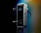 The refreshed model has a 22cm bundle USB-C cable. Pictured: promo picture showing the front of the power bank. (Image source: Anker - edited)