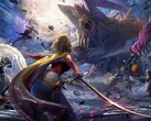 Dissidia Duellum Final Fantasy key art featuring multiple Final Fantasy charactacter.