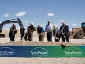 Bill Gates at the TerraPower groundbreaking of the Natrium sodium-cooled reactor in Kemmerer, Wyoming. (Source: Bill Gates blog)