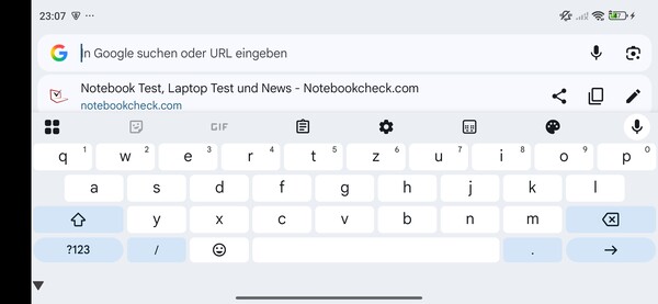 Keyboard landscape