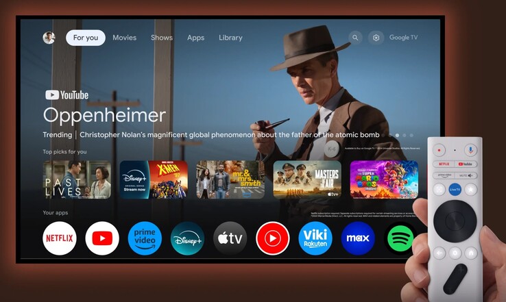 The Xgimi Elfin Flip Pro (New) uses the Google TV OS, with access to a vast array of streaming services.