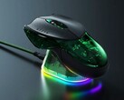 The Razer Boomslang combines a transparent chassis with leather buttons