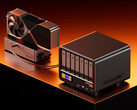The Aoostar WTR Max is now available with the Intel Core i5 1235U. Pictured: the NAS with an eGPU.