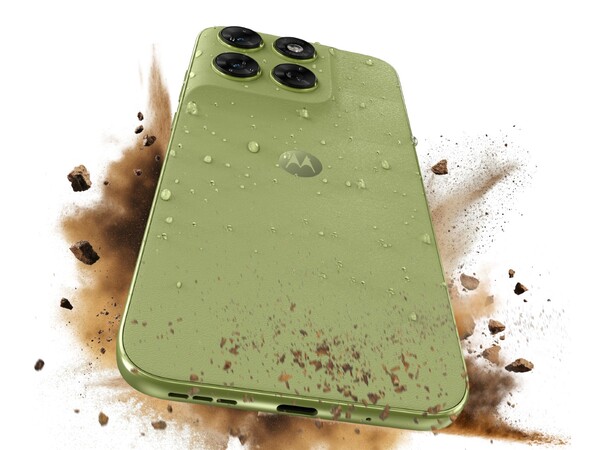 The Motorola Moto G67 has an IP64 dust- and water- resistant rating. (Image source: Motorola)