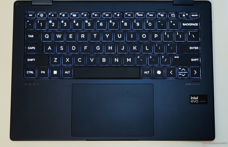 HP Envy x360 2-in-1 14: Keyboard and touchpad