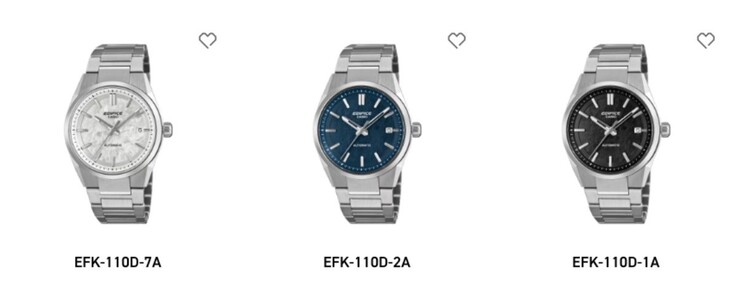 Casio's Edifice EFK-110D watches