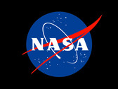 NASA logo in black background (Image source: NASA; AI-edited)