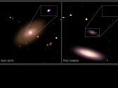Side-by-side images of two small galaxies: NGC 6278 and PGC 039620 (Image source: several; see sources)