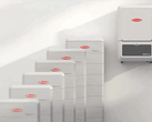 The battery tohether with an inverter from Fronius.