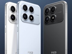 The compact Poco X8s in White, Black and Blue
