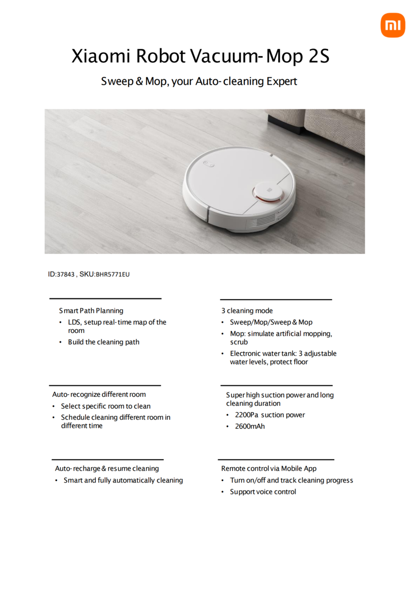 Xiaomi launches the Mi Robot Vacuum-Mop 2 series in Europe from