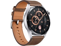 Huawei Smart Watch 3 Classic, 46mm AMOLED Touch Screen,Leather Strap, Brown  - eXtra