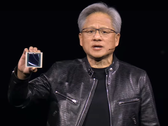 Nvidia CEO Jensen Huang unveils Blackwell GPU 18x+ faster than Hopper at GTC 2024. (Source: Nvidia on YouTube)