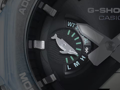 The Casio GA-B2100KB-2A's mode hand is shaped like a whale, which is a neat touch to celebrate the collaboration.