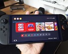 The Nintendo Switch 2 pictured in a user's palm