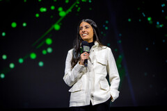 Xbox CEO Asha Sharma during an Xbox presentation.