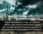 Turkmenistan's oil refineries from a Battlefield game. (Image source: temporyal on X)