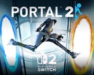 Portal 2 artwork with Switch 2 logo is shown (Image source: Nintendo of America with edits)