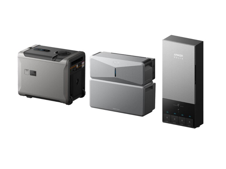From left to right: the Anker Solix Smart Generator 5500, the E10 and the Power Dock. (Image source: Anker)