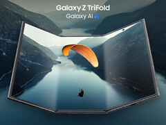 The Galaxy Z TriFold expands to reveal a 10-inch display.