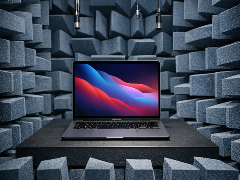 Macbook Air in an anechoic chamber