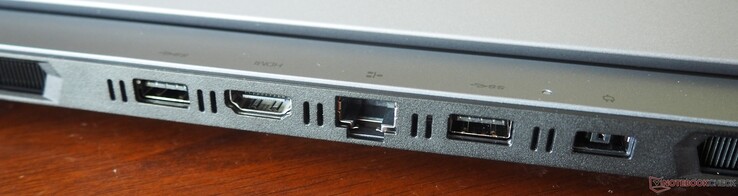 Back: USB-A 3.2 Gen 1, HDMI 2.1, RJ45 Ethernet, USB-A 3.2 Gen 1, power