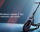 The Xiaomi Electric Scooter 5 Max can travel for up to 60 km (~37 miles) on a single charge (Image source: Xiaomi)