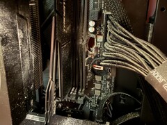 Close up of the gaming PC that was shot.