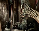 Close up of the gaming PC that was shot.
