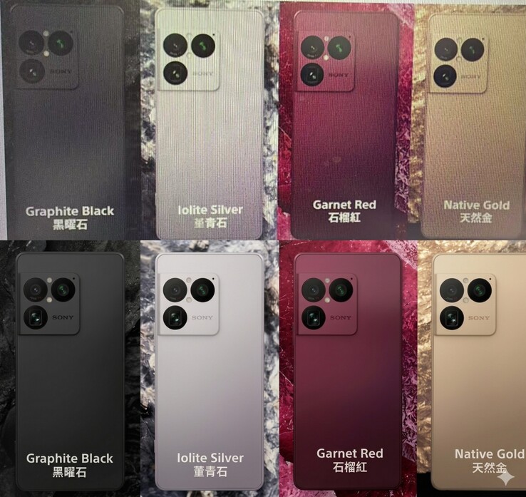 Leaked Sony Xperia 1 VIII marketing images.