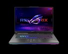 The ASUS Strix G16 gaming laptop features a black chassis with an undeniably gamer aesthetic