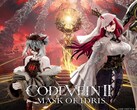 Promotional banner for Code Vein II Ver. 2.0 update and Mask of Idris DLC.