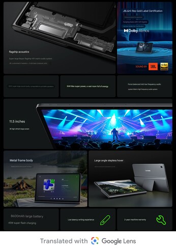 Main highlights (Image source: Lenovo)