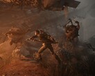 An image showing a battle against two creatures in Remnant: From the Ashes.