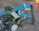 Crashed Amazon MK30 delivery drone. (Image source: ABC15 Arizona on YouTube)