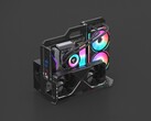The Geeek Exo 1 micro-ATX open-air PC case is now available for pre-order, at just under $70. (Image source: Geeek)