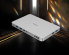 Even with a slim chassis, the mini PC is said to feature two internal fans. Pictured: an edited picture showing the slim design of the system.