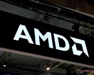 AMD logo. The company recently has achieved a $1 trillion market capitalization for the first time.