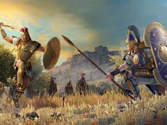 An image showing a duel between two heroes in A Total War Saga: Troy.