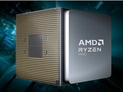 Artistic render of AMD Ryzen Pro desktop CPU. (Image source: AMD)