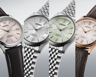 From left to right, pictured: Seiko Presage HCC003, HCC001, HCC002, and HCC008.