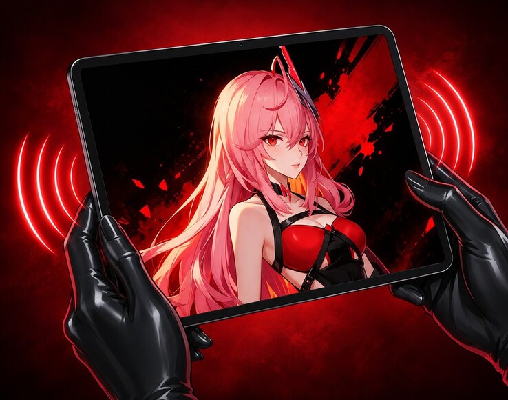 Hands-on view of the G710 tablet