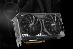 ASRock Intel Arc B580 Challenger 12GB OC graphics card with dual-fan cooling.