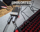 Connected Zimaboard with a boot stick next to a keyboard