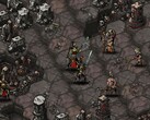 A image from the game Urtuk: The Desolation showing a battle.