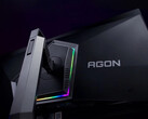 The AOC Agon 6 Pro AG326UZD has an adjustable stand and rear-mounted RGB lighting. (Image source: AOC)