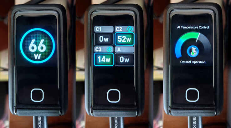 Three settings screens.