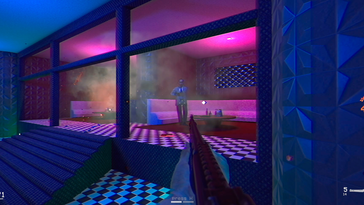 Cop Bastard features a VHS-inspired visual style reminiscent of the 1990s.