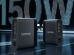 The 150W fast charger has three USB-C ports. Pictured: a promo render showing the design of the adapter.