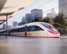 Rendering of a Vinspeed trainset by Siemens Mobility. The train will utilize the Velaro Novo platform